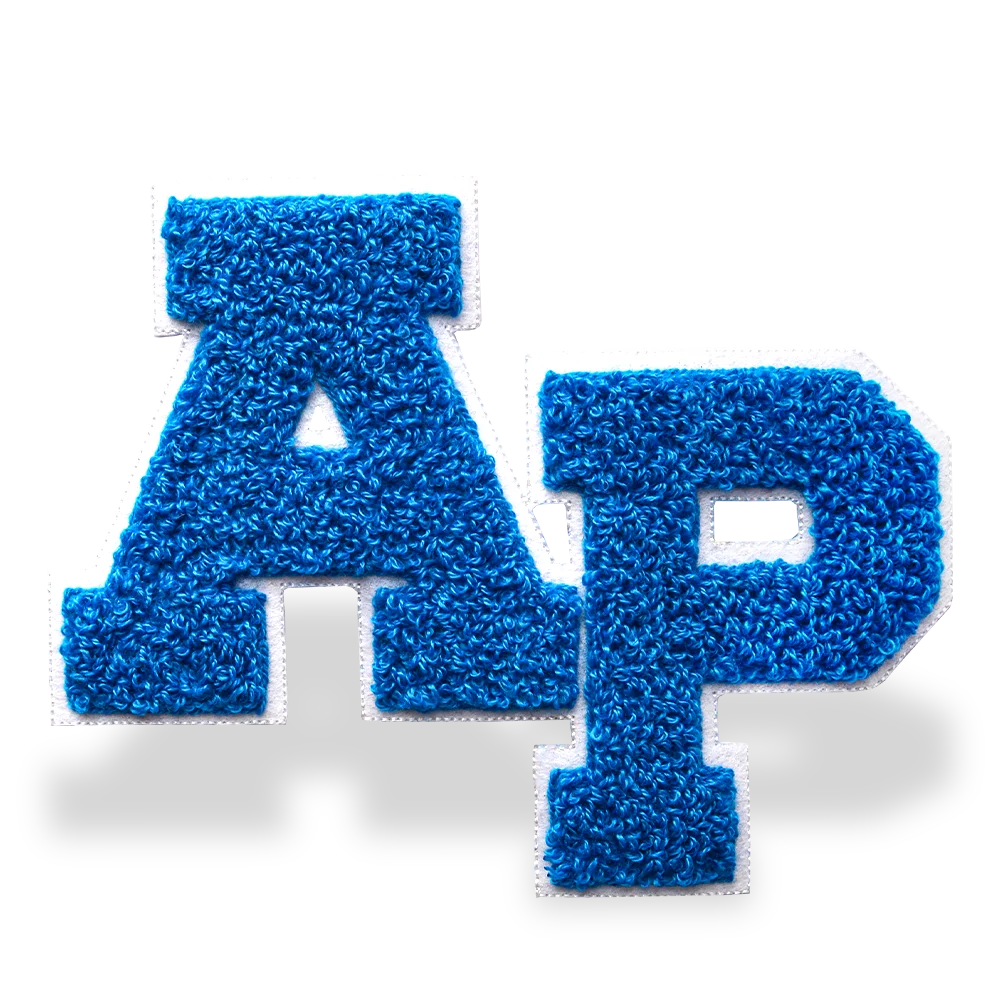 Custom chenille patches made for bold jackets, teams and brands