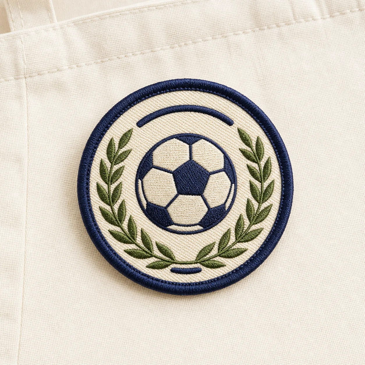 Embroidered club patches for team merchandise